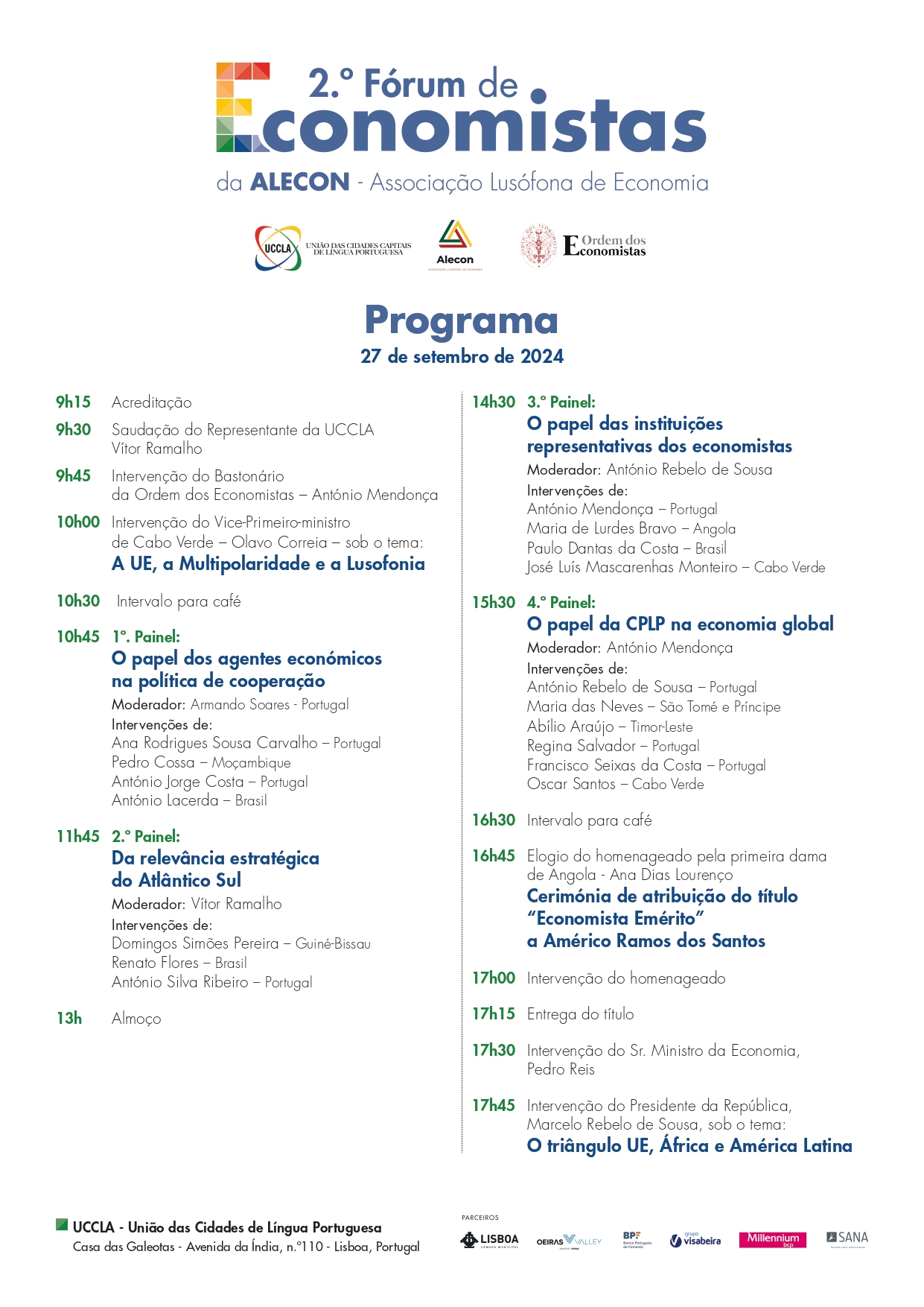 Programa 2º Forum ALECON